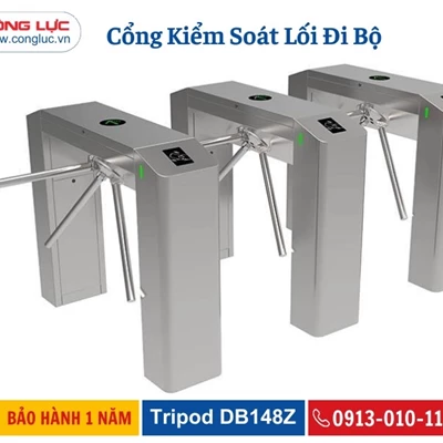 Cổng Kiểm Soát Lối Đi Bộ Tripod Turnstiles DB148Z